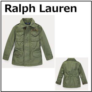 Polo Ralph Lauren Girls' Twill Military Jacket - Little Kid NWT 6X